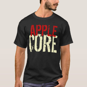 T-Shirt Funny Apple Core Customisable Garment