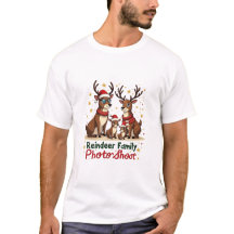 T-shirt-Funny Christmas Reindeer Family 