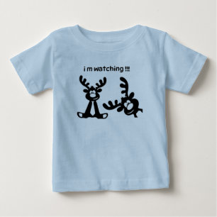 T-SHIRT FUNNY DEER I M WATCHING FOR KIDS