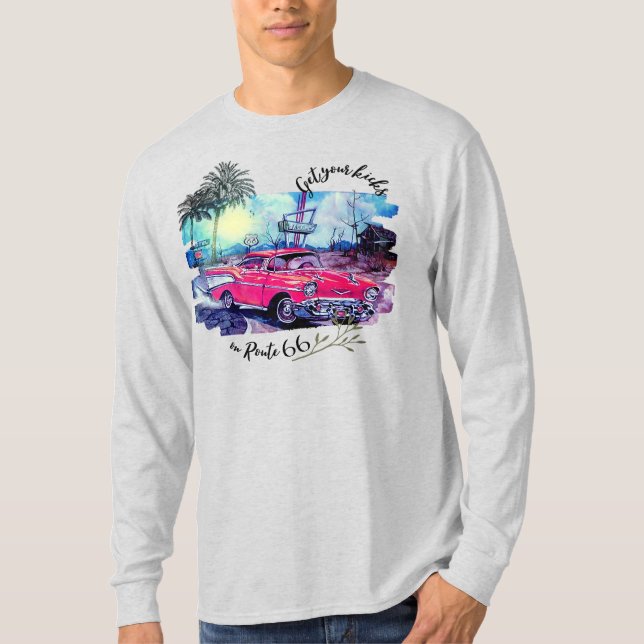 T-Shirt ""Get Your Kicks On Route 66" (Front)