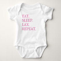 T-Shirt GIRLS PINK LACROSSE COACHES BABY INFANT