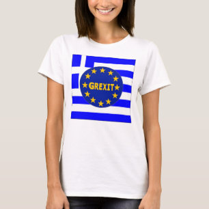 T-Shirt Greek Flag EU Grexit