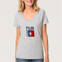 T-shirt gris femme  TYLER  TRAVEL  TEXAS 
