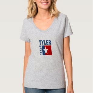 T-shirt gris femme  TYLER  TRAVEL  TEXAS 