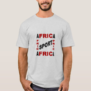 T-shirt gris homme DESIGN AFRICA SPORT