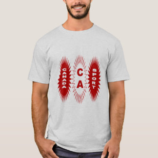 T-shirt gris homme DESIGN  CANADA  SPORT