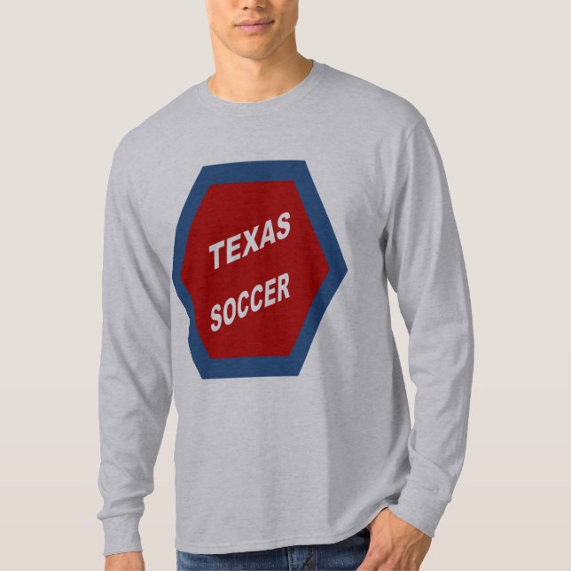 T-shirt gris TEXAS  SOCCER (Front)