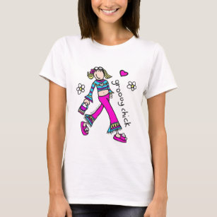 t-shirt groovy chick Available now