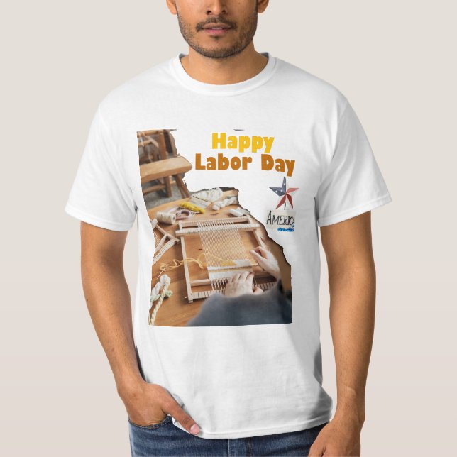 t-shirt happy labour day usa (Front)