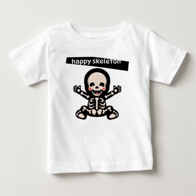 T-SHIRT HAPPY SKELETON FOR KIDS (Front)