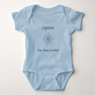T-Shirt - Helm, ship name (Baby) Baby Bodysuit