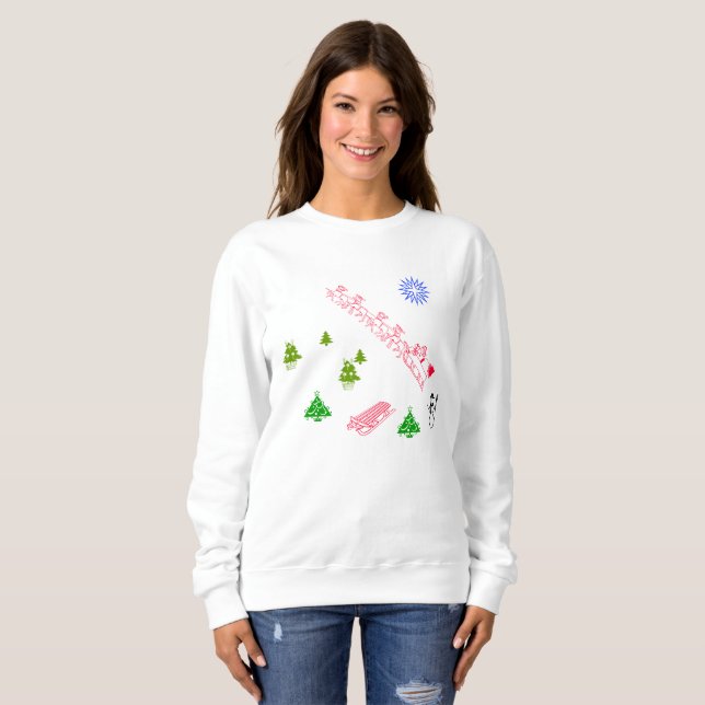 T-shirt - Holiday Scene Sweatshirt (Front Full)