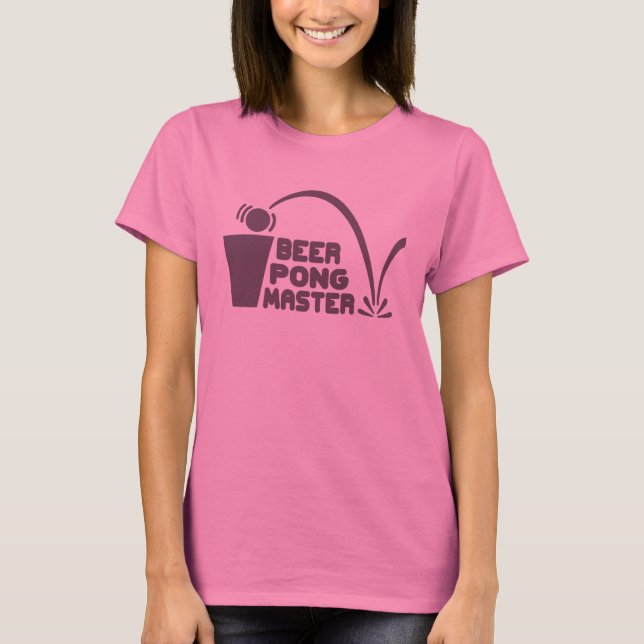 T-Shirt Humour, Beer Pong Master (Front)