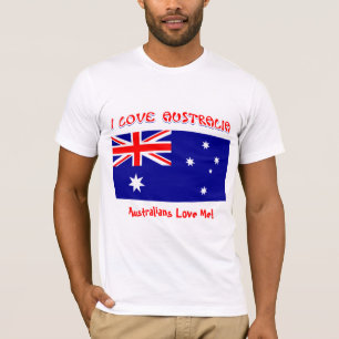 T-Shirt I LOVE AUSTRALIA Australians Love Me