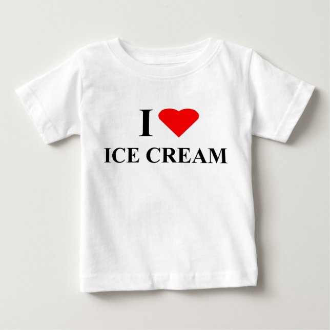 T-Shirt - I Love Ice Cream (Front)