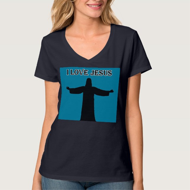 T-Shirt   i love jesus (Front)