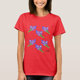 T-shirt : Iris Flowers