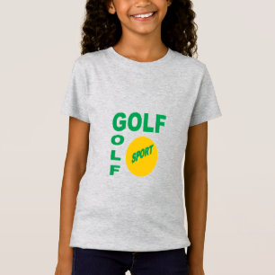 T-shirt jersey fin gris filles DESIGN GOLF SPORT