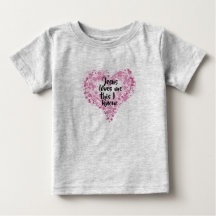 T-shirt Jesus loves me grey