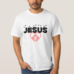 T-shirt Jesus Loves You 100% Cotton