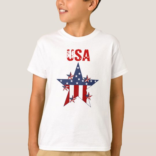 T-shirt Kid's Boys Patriot Stars USA