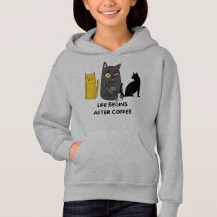 T-Shirt kids cat pictures for coffee lovers