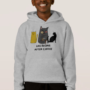 T-Shirt kids cat pictures for coffee lovers