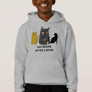 T-Shirt kids cat pictures for coffee lovers 