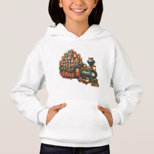 T-Shirt-Kids’ Christmas Train T-Shirt (Front)