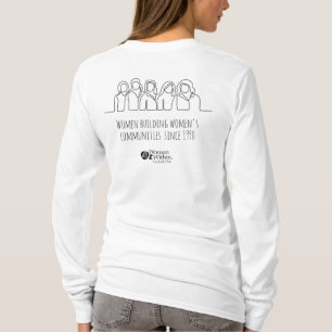 T-Shirt Line Drawing Women building Women's Com