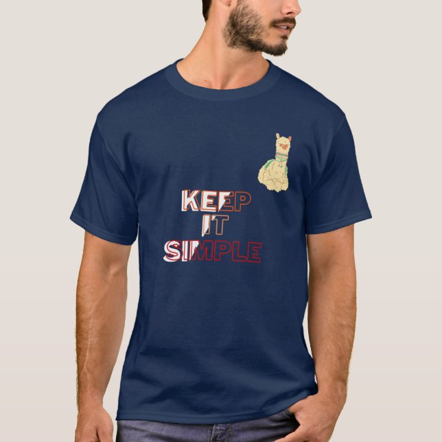 T-Shirt  llama keep it simple (Front)