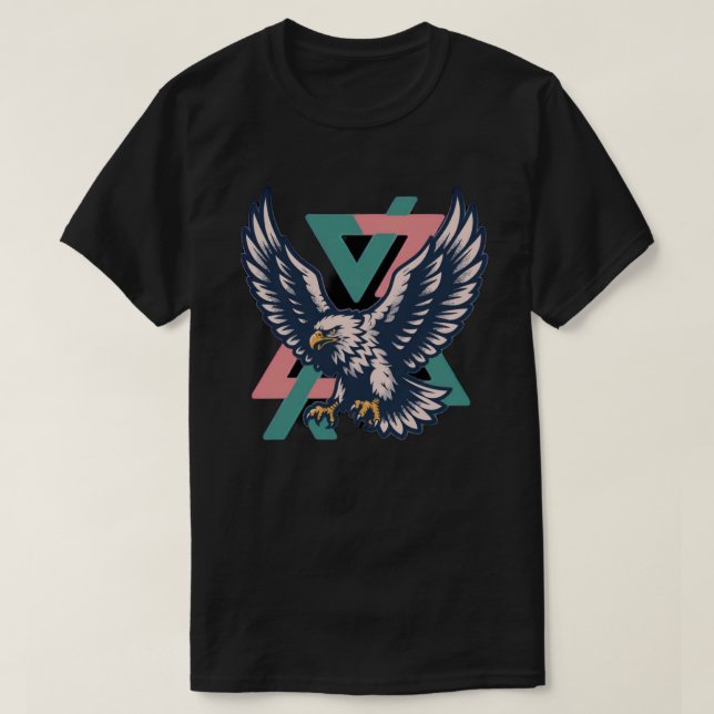T-Shirt Majestic Eagle Geometric (Design Front)