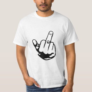 T-shirt male middle finger for men