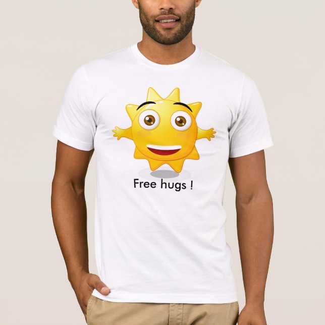 T-shirt man Free hugs ! (Front)