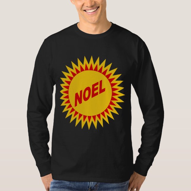 T-shirt manches longues noir SOLEIL  NOEL (Front)