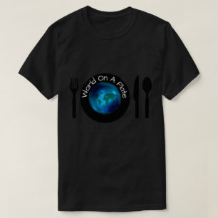 T-Shirt Men Womens S M L XL World On A Plate