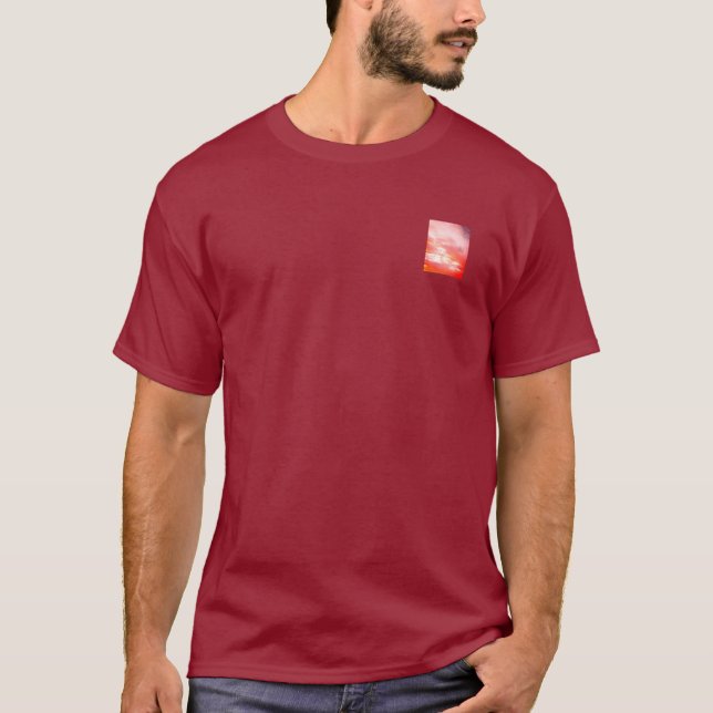 T-Shirt mens art and design The sunset  (Front)
