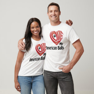 T-Shirt, Men's: Love My American Bully T-Shirt