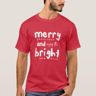 T-Shirt : Merry Christmas & New Year (red)