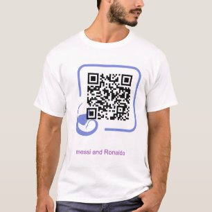 T-Shirt messi and Ronaldo print 