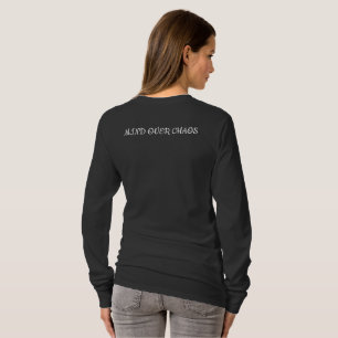 T-Shirt , Mind Over Chaos – Minimalist Abstract Wh
