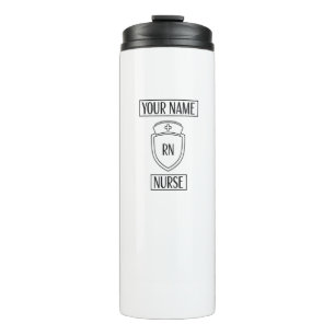 T-shirt Modern Customizable Registered Nurse Thermal Tumbler