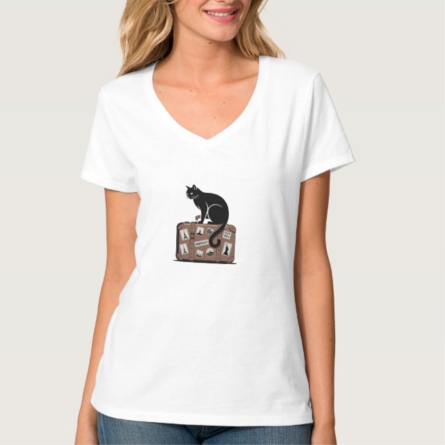 T-Shirt Modern Wanderlust Design (Front)
