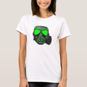 T-Shirt Monsanto Gas Mask Flip