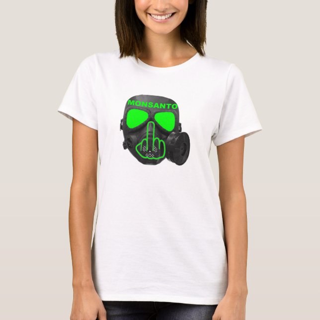 T-Shirt Monsanto Gas Mask Flip (Front)