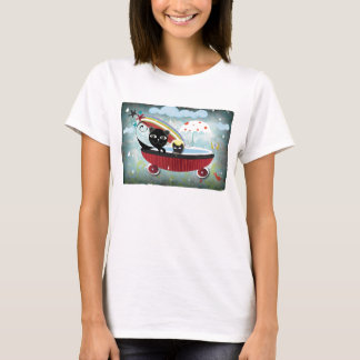 T-Shirt Mother and Baby cat bathtube
