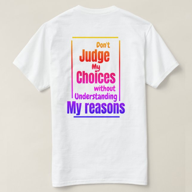 T-Shirt -  motivational (Design Back)