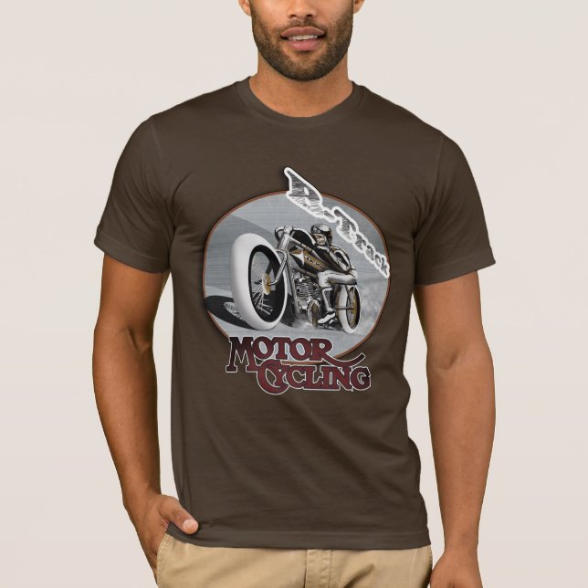 T-shirt moto board track racer (Front)