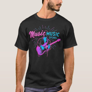 T-SHIRT MUSIC SPEAKS NEW FASHION DESIGNER TEE