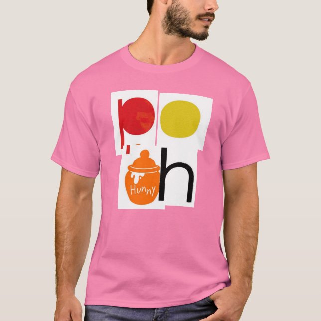 T-SHIRT 👕 NAME OF POO DISIGN WITH HONEY POT 🍯 (Front)